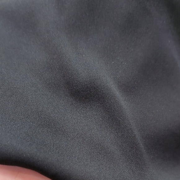 Milly | Silk Stretchy Black Mini Dress with Butterfly Sleeves Size 14 - Picture 6 of 12